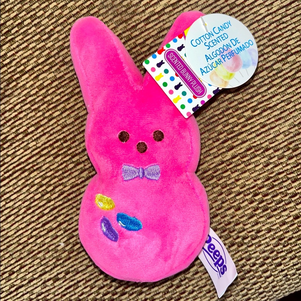 Peeps 5” Cotton Candy Scented Bunny Plush (Pink Jelly Bean)